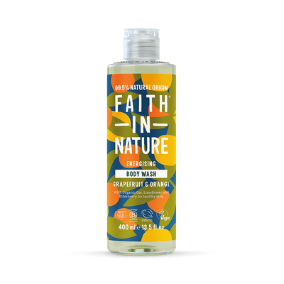 Holland & Barrett Faith In Nature Body Wash Grapefruit & Orange Shower Gel 400ml- Buy online at McGrocer