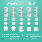 Aycorn magnetic baby safety cupboard locks 10 pack (British brand)