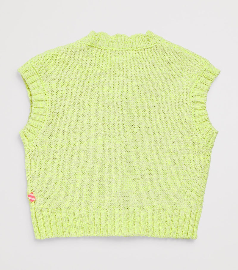 Billieblush knitted appliqué cardigan for children aged 2-12 years - British product