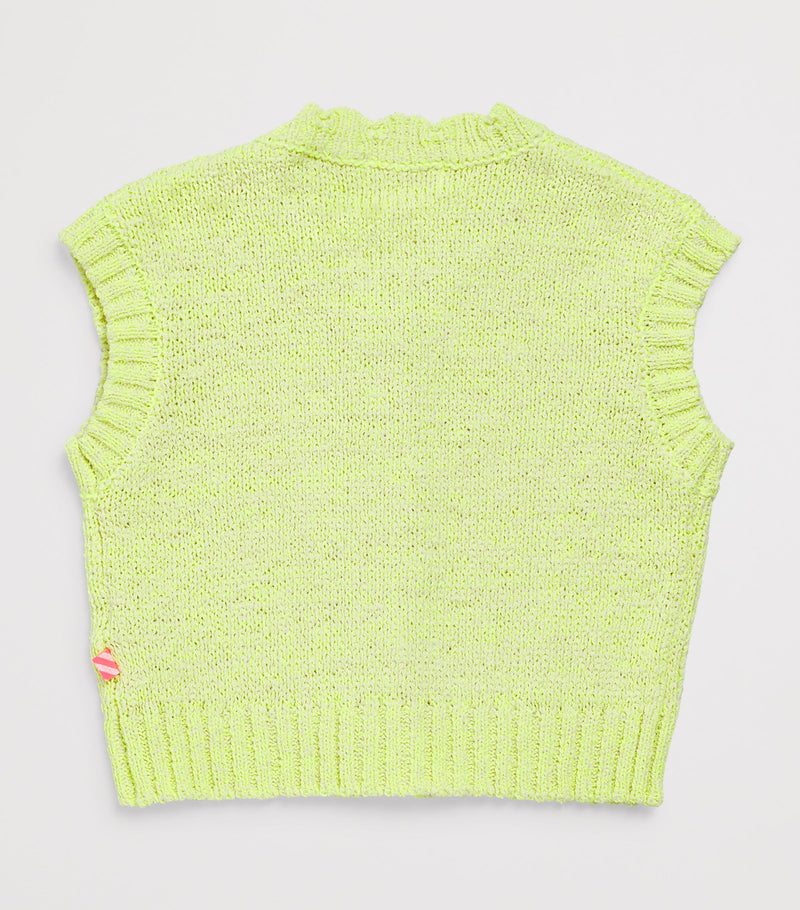 Billieblush knitted appliqué cardigan for children aged 2-12 years - British product