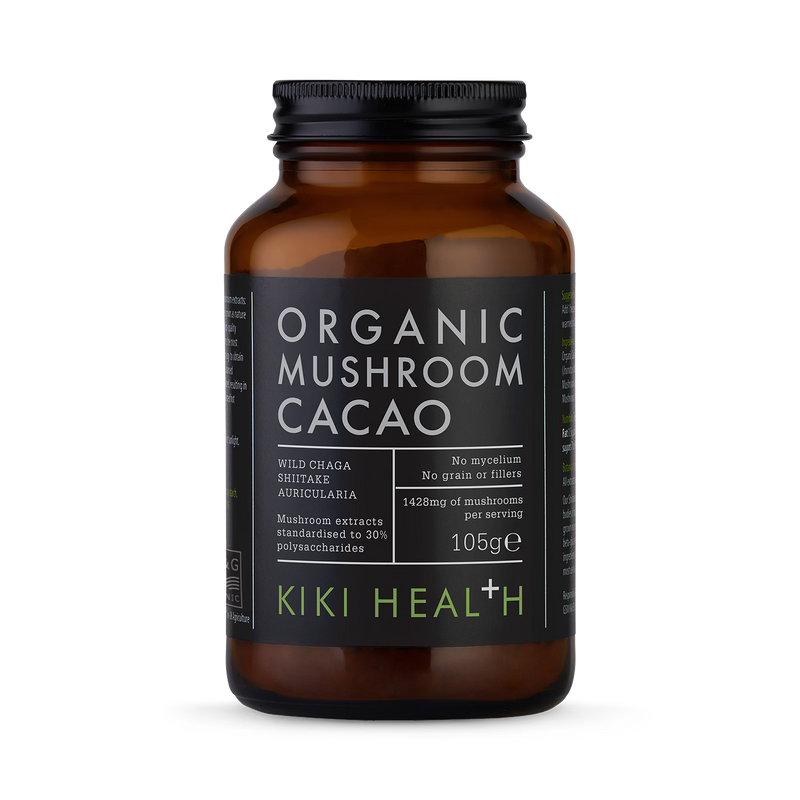 KIKI Health organic mushroom cacao powder 105g, UK version