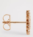 Suzanne Kalan rose gold diamond stud earrings (British brand)