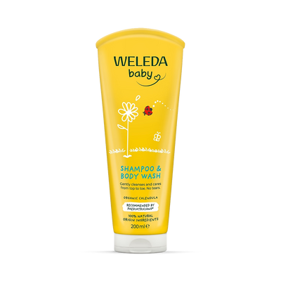 Holland & Barrett Weleda Calendula Baby Shampoo & Body Wash Gentle Cleanser 200ml- Buy online at McGrocer