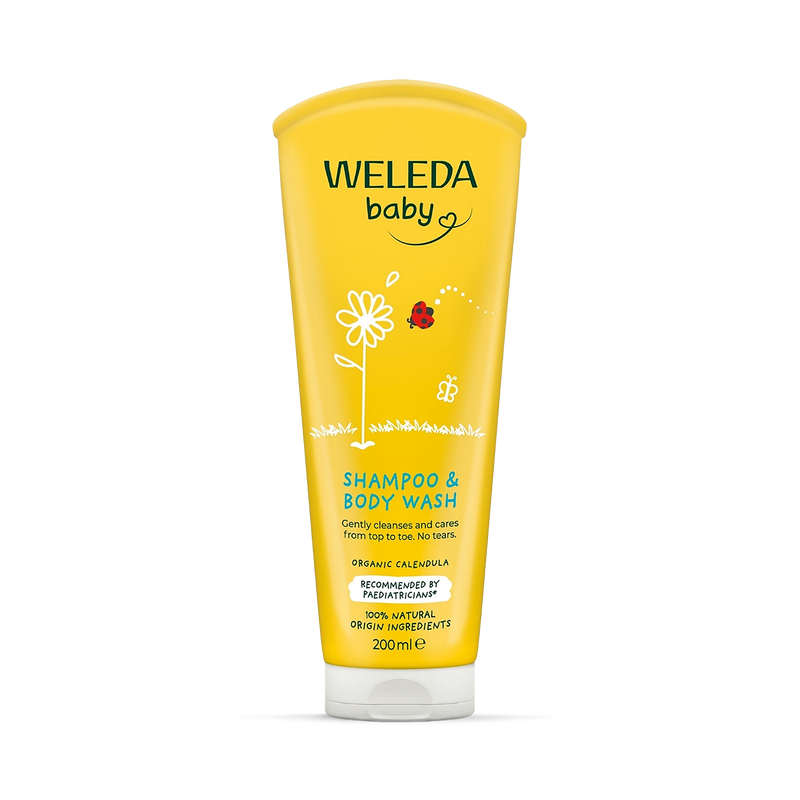 Weleda Calendula baby shampoo and body wash 200ml (British brand)