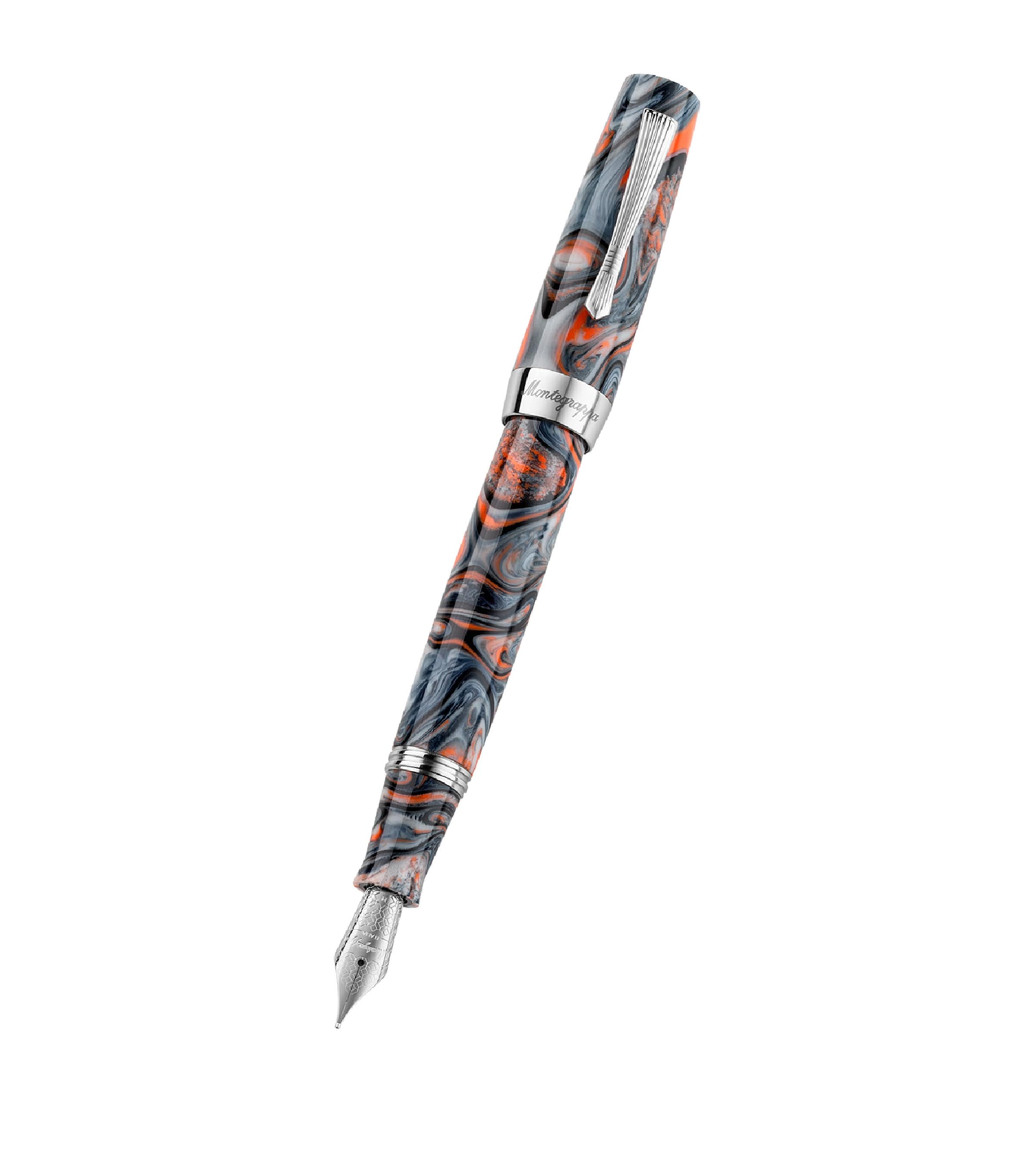Montegrappa resin rollerball pen with marbled finish, imported from the UK