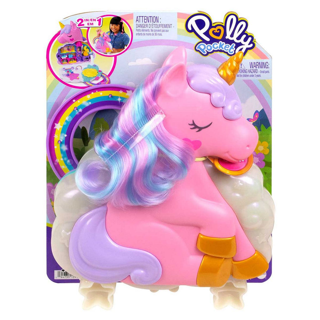 Polly Pocket Rainbow Unicorn Salon