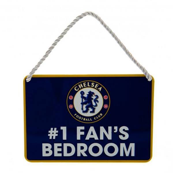 Chelsea FC #1 Fans bedroom door sign 16x11cm (British brand)