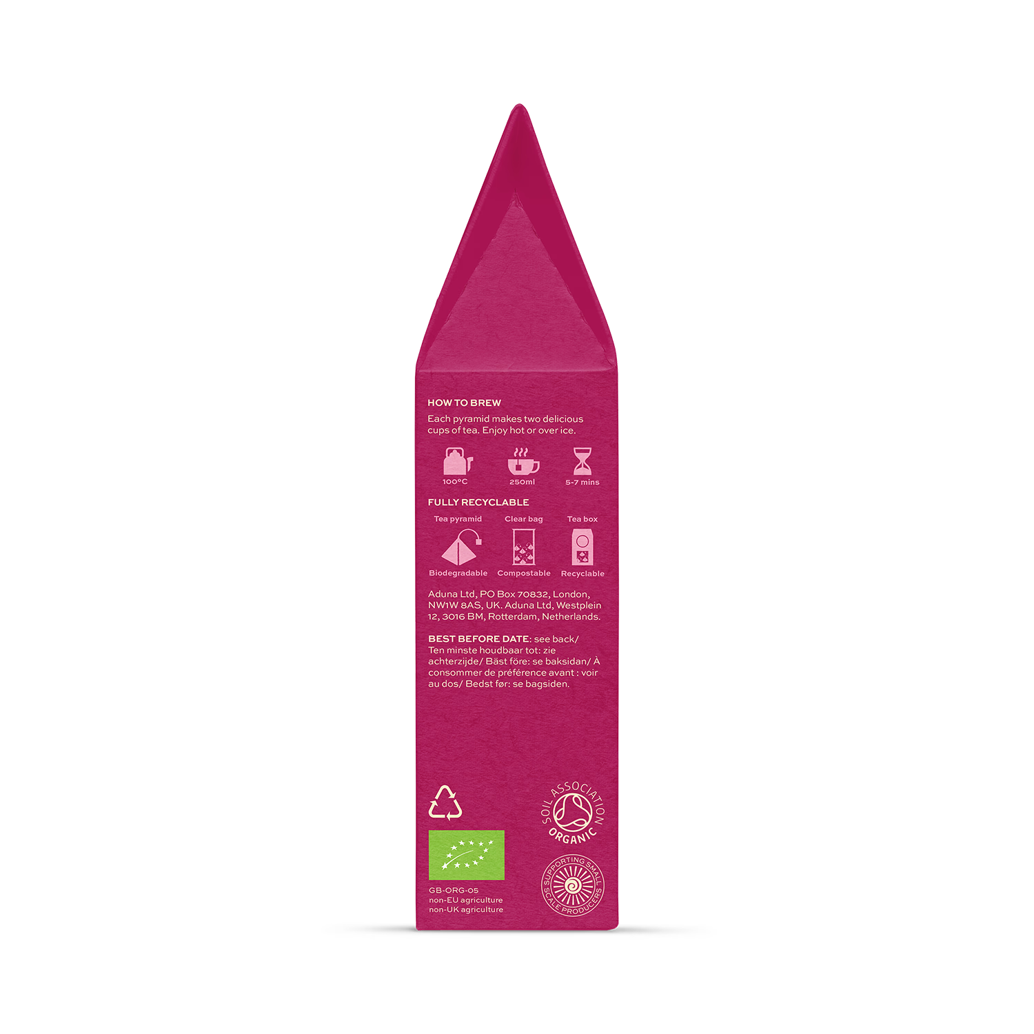 Aduna Radiance Superfood Hibiscus tea 15 tea bags, UK version