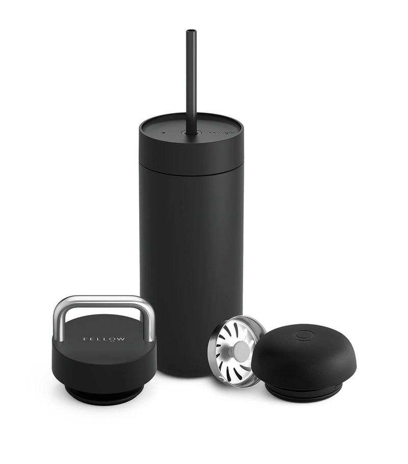 FELLOW travel mug bundle with multiple lids and straw 455ml - British product
