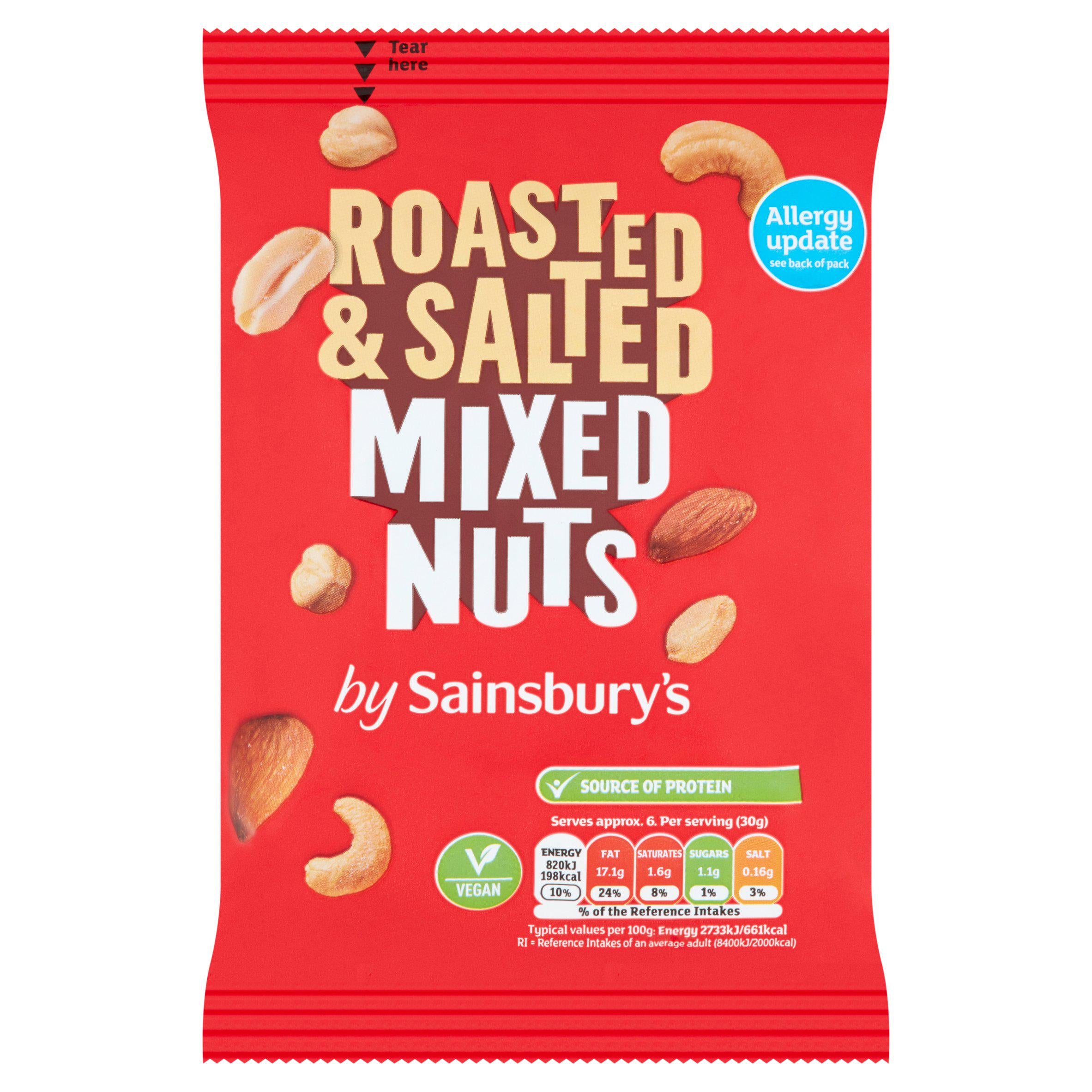 Sainsbury's Roasted & Salted Mixed Nuts 200g GOODS Sainsburys   