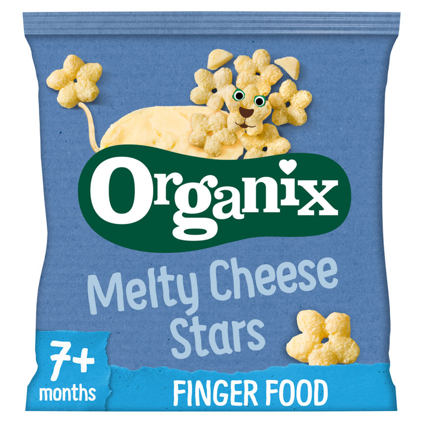 Organix Finger Foods Cheese Stars 7+ Months Baby Food ASDA   