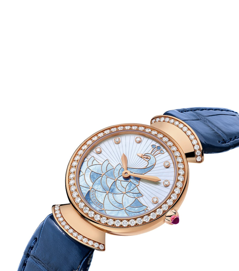 Bvlgari Divas' Dream rose gold diamond watch 33mm - British product