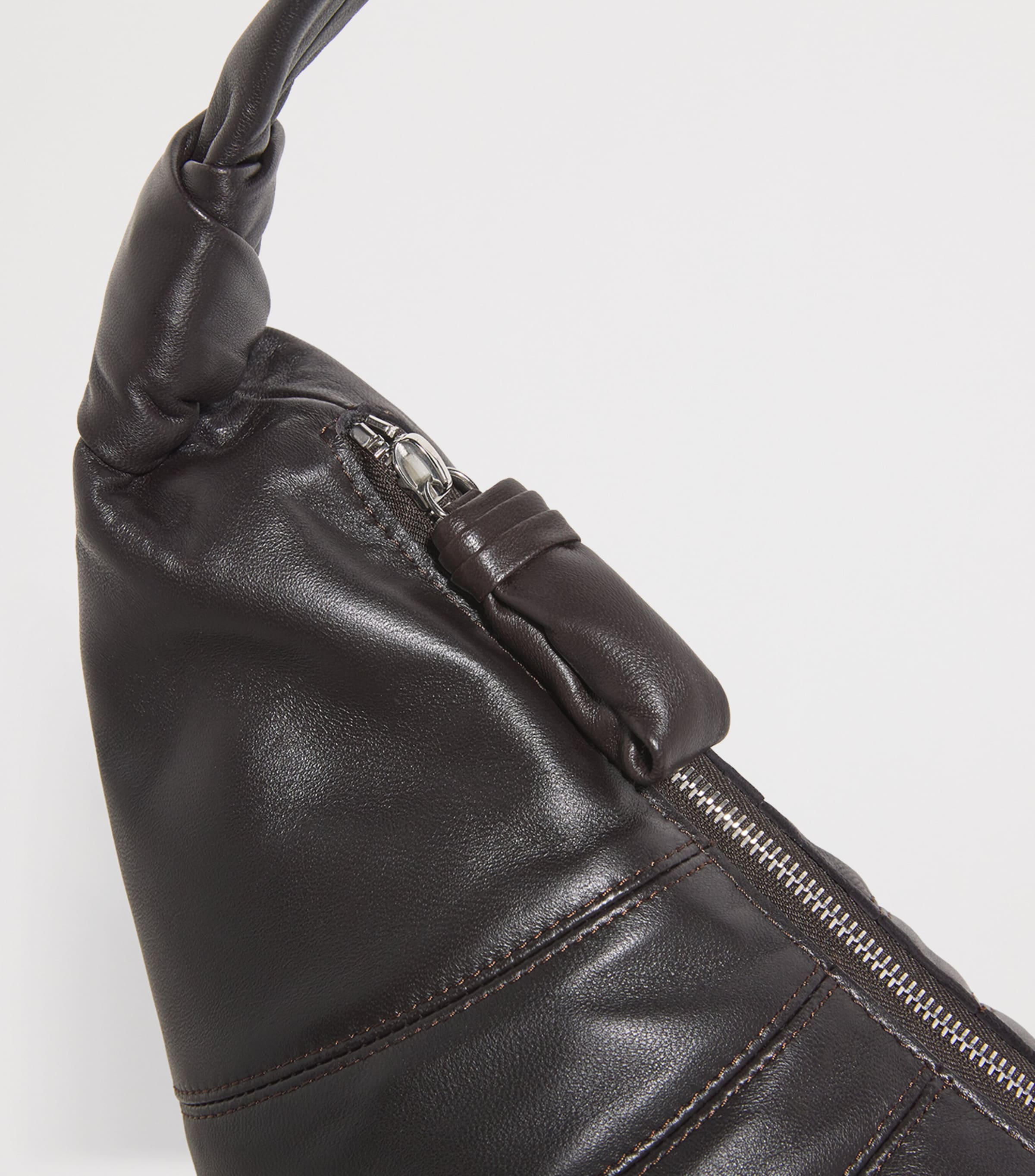 Lemaire medium grained leather croissant shoulder bag (British brand)