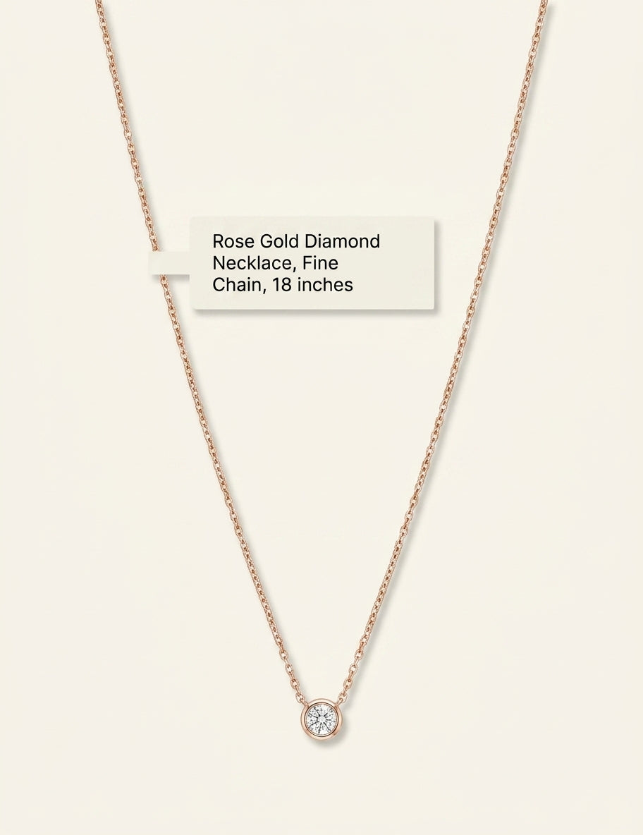 Cartier d'Amour extra small 0.04ct rose-gold diamond necklace (British brand)