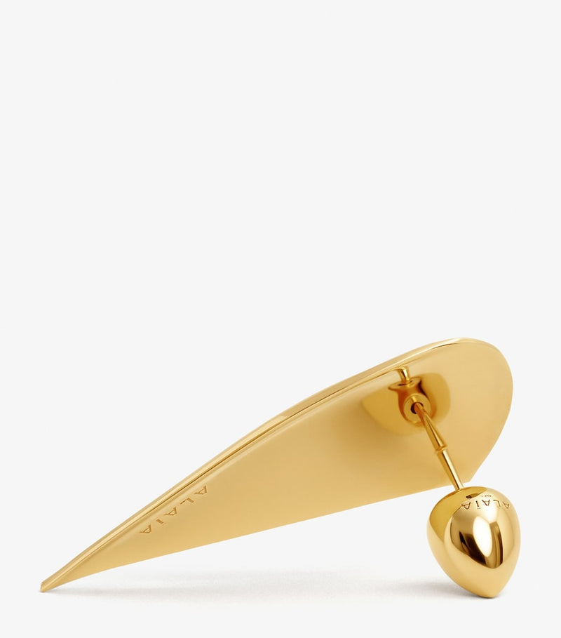 Alaïa Le Coeur Demi earrings brass - British product