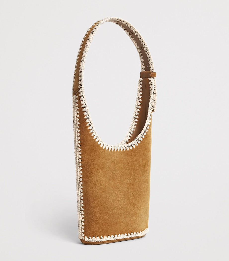 Veronica Beard Loop shoulder bag in Italian suede, UK version