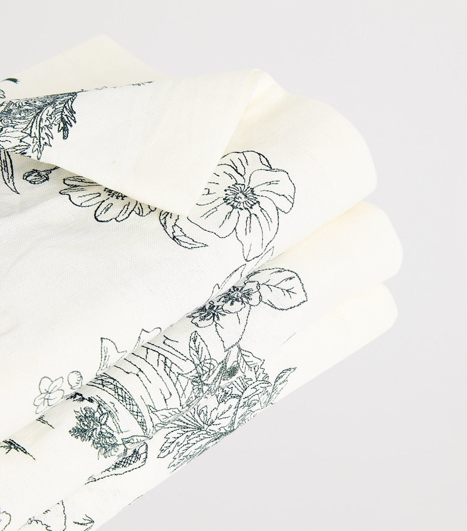 Harrods cotton-linen Toile de Jouy tablecloth - British product