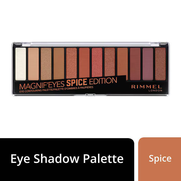 Rimmel 12 Pan Eyeshadow Palette Spice Edition, imported from the UK