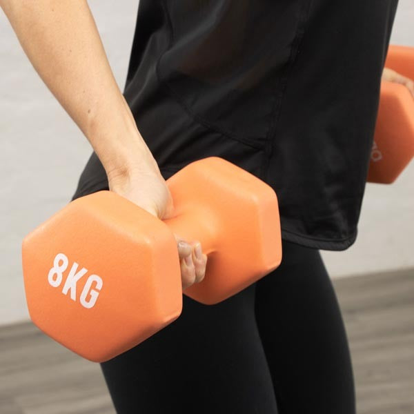 Myga Hexagonal Dumbbell - 8kg Pair GOODS Superdrug   