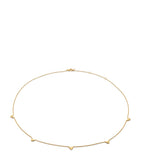 Monica Vinader gold vermeil heart station necklace - British product