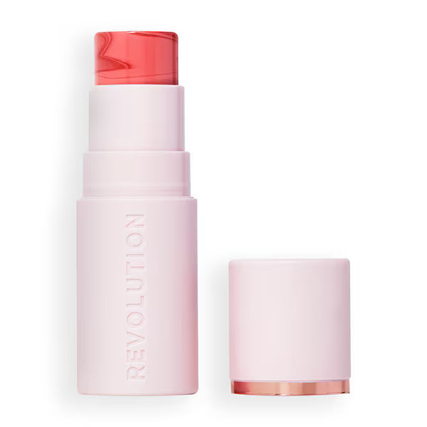 Revolution Skin Silk Blush Stick Pinched Pink, imported from the UK