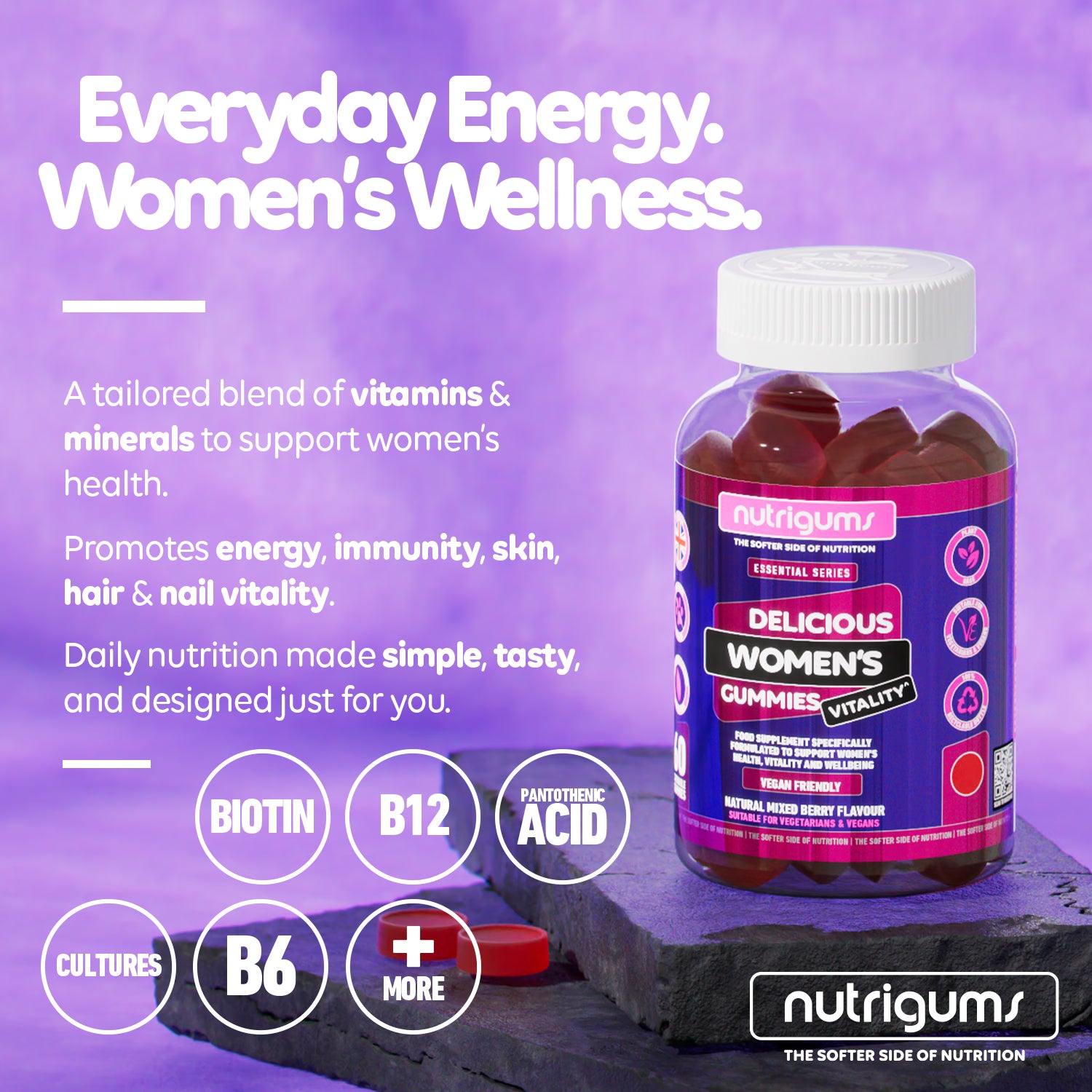 Nutrignums Women's Vitality 60 Gummies - British product