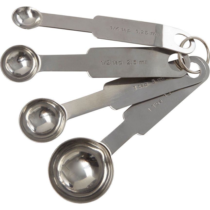 George Home 4-piece Stainless Steel Measuring Spoons