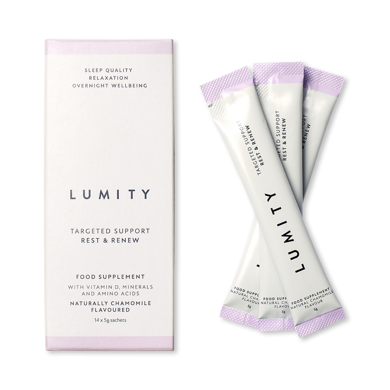 Lumity Rest & Renew sleep supplement powder 14 sachets, UK version