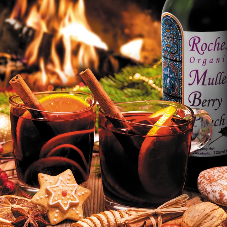 Rochester Organic Mulled Berry Punch Drink 725ml GOODS Holland&Barrett