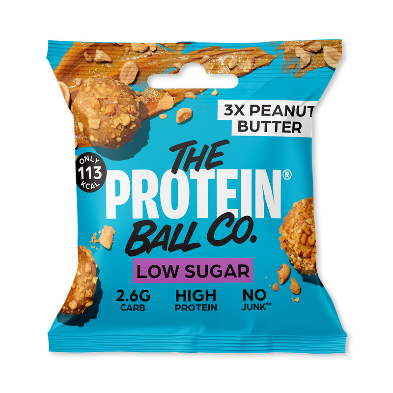 Ballsy low sugar peanut butter single bag, UK version