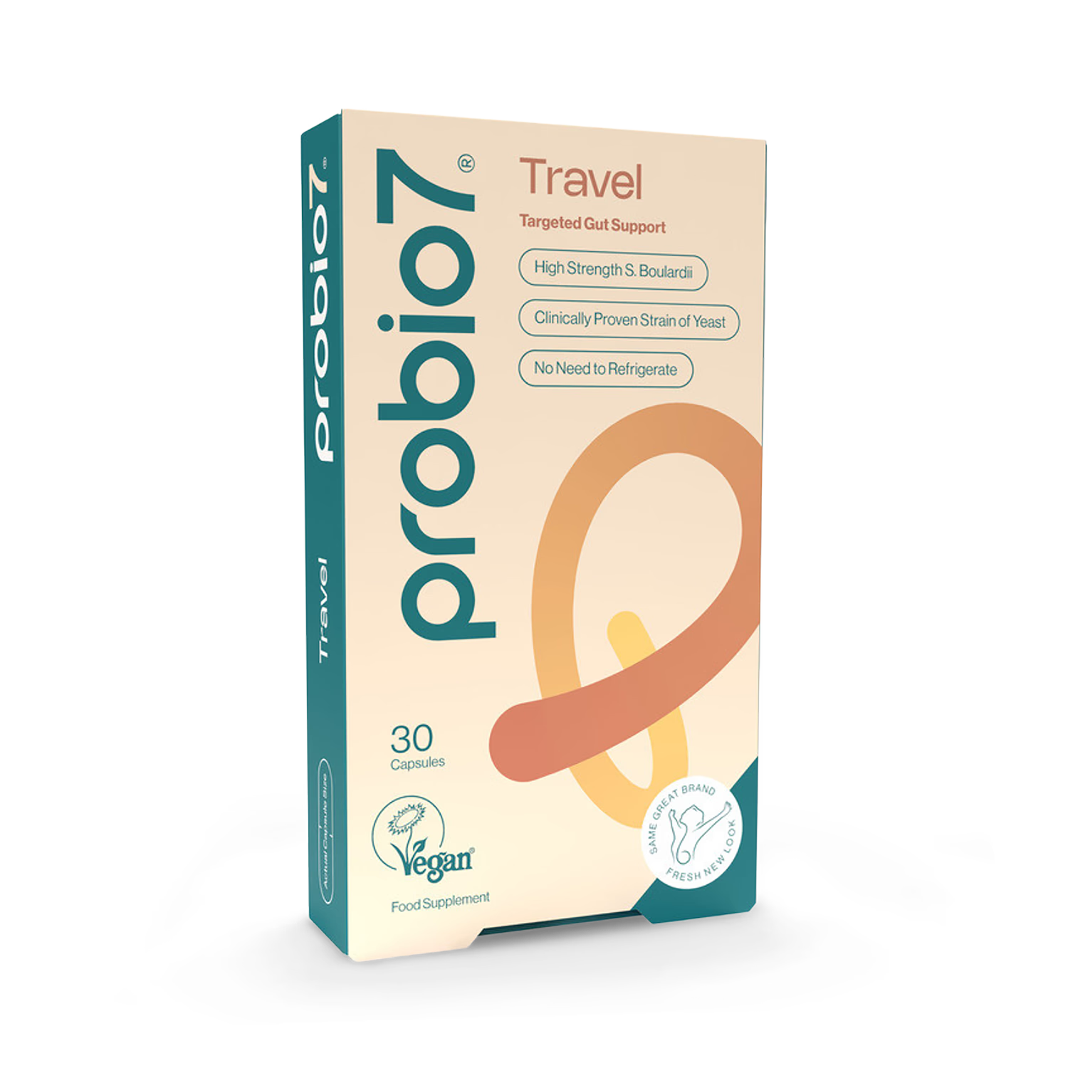 Probio7 Travel Gut Support 30 capsules (British brand)