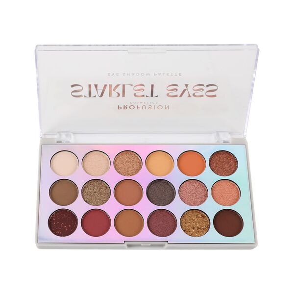 Profusion Cosmetics Starlet Eyes eyeshadow palette and brushes, imported from the UK