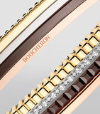 Boucheron Quatre bangle mixed gold diamonds, UK version