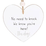 Something Different heart hanging sign reversible text, imported from the UK