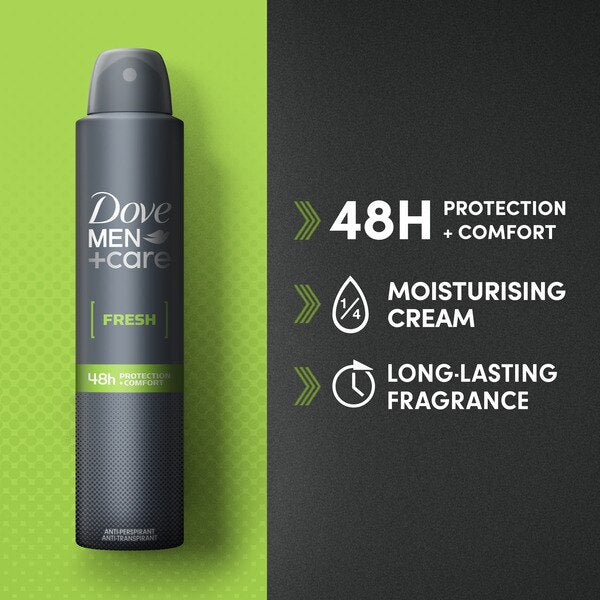 Dove Men+Care Antiperspirant Aerosol Deodorant Fresh 200ml GOODS Superdrug   