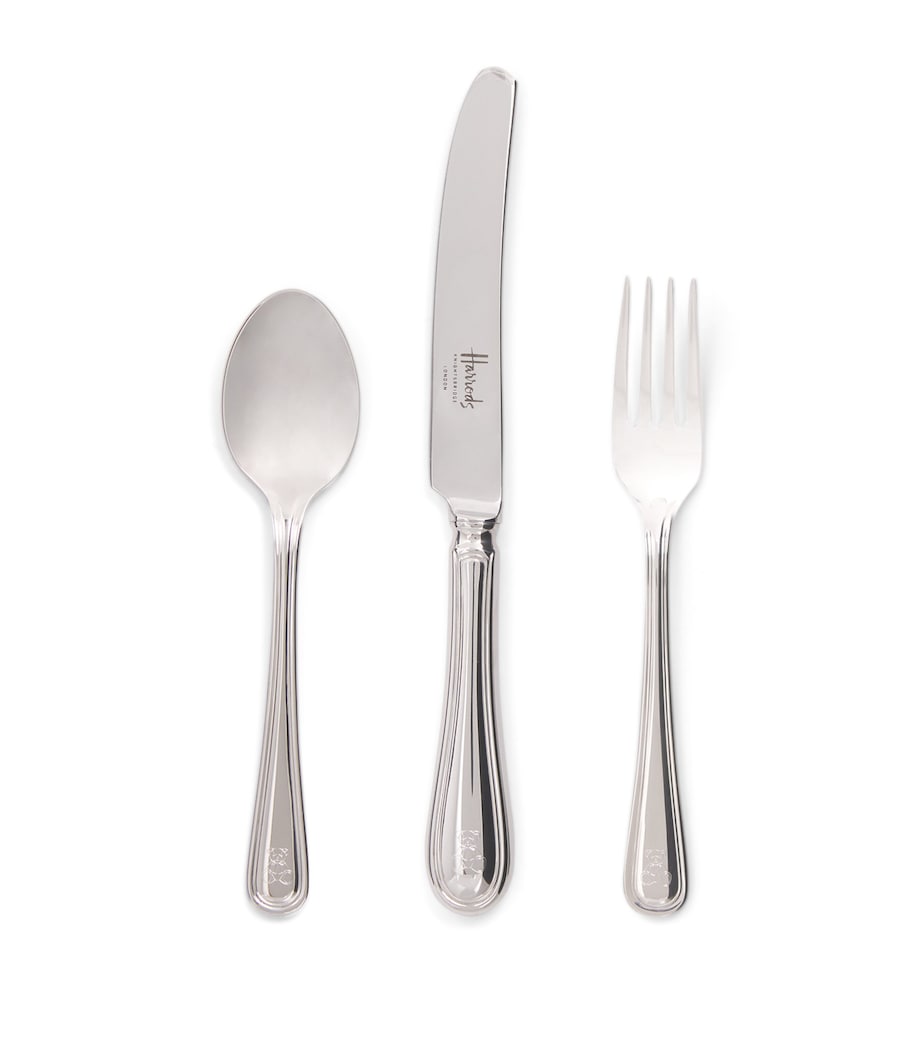 Harrods bear stainless steel children's cutlery set, UK version