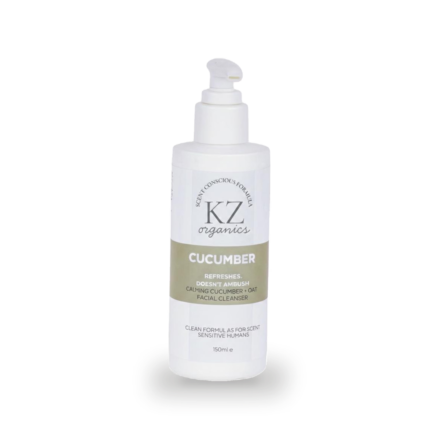 KZ Organics facial cleanser cucumber oat 200ml - British product