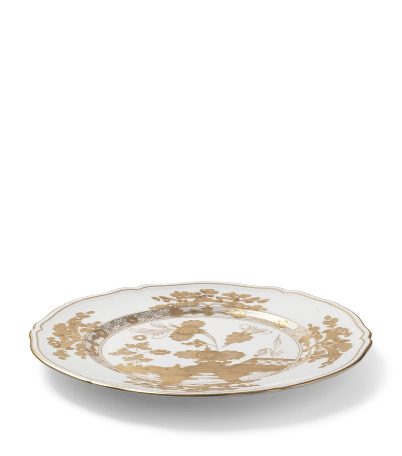 GINORI 1735 gold floral charger plate 31cm, UK version