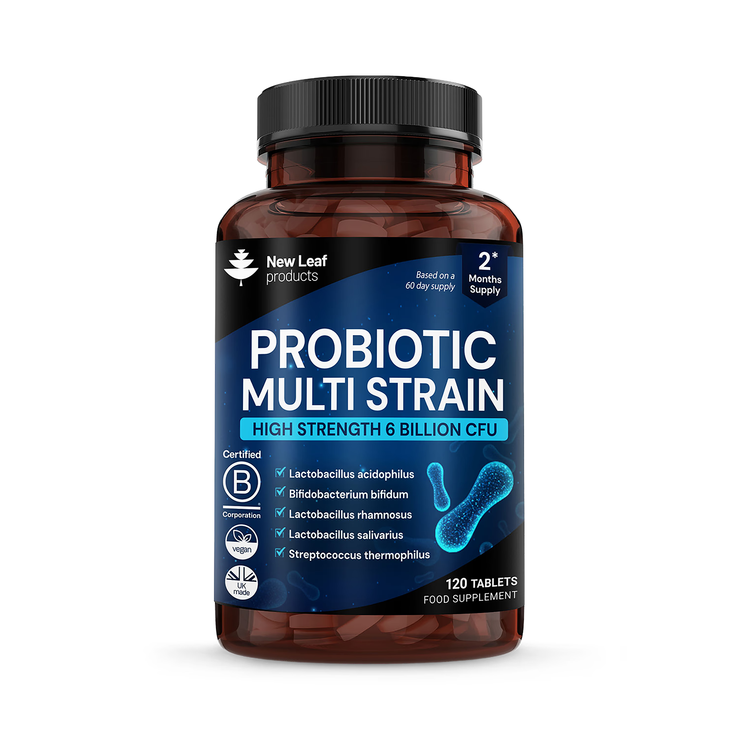 New Leaf Products probiotic multi strain tablets 120 tablets - British product