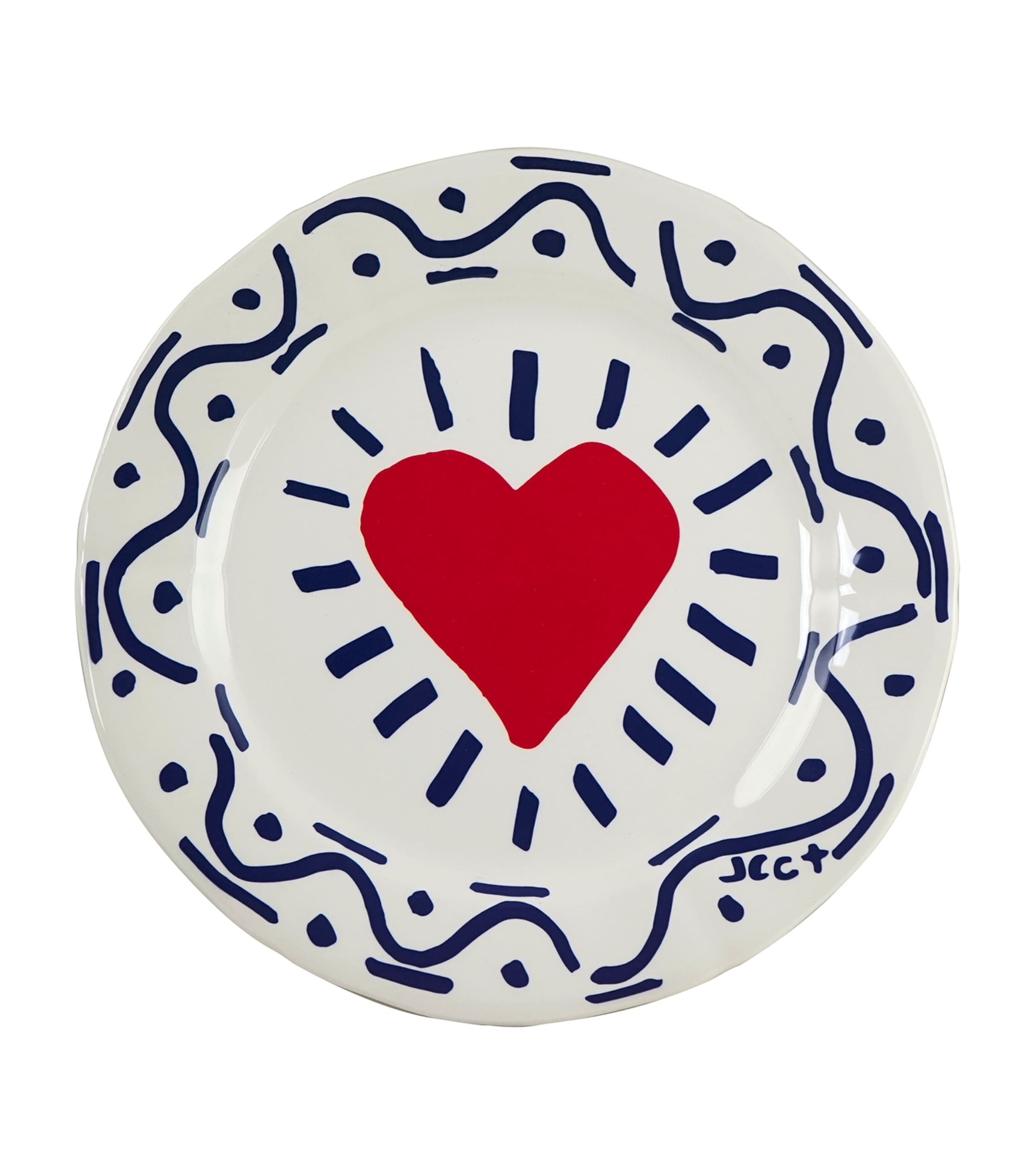 Gien Archipel dessert plates 23cm set of 6 - British product