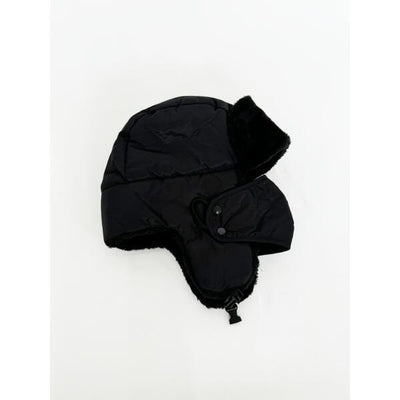 Superdrug SVNX Black Lined Trapper Hat with Detachable Mouth Cover One Size- Buy online at McGrocer