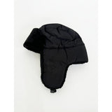 SVNX black lined trapper hat with detachable mouth cover (British brand)