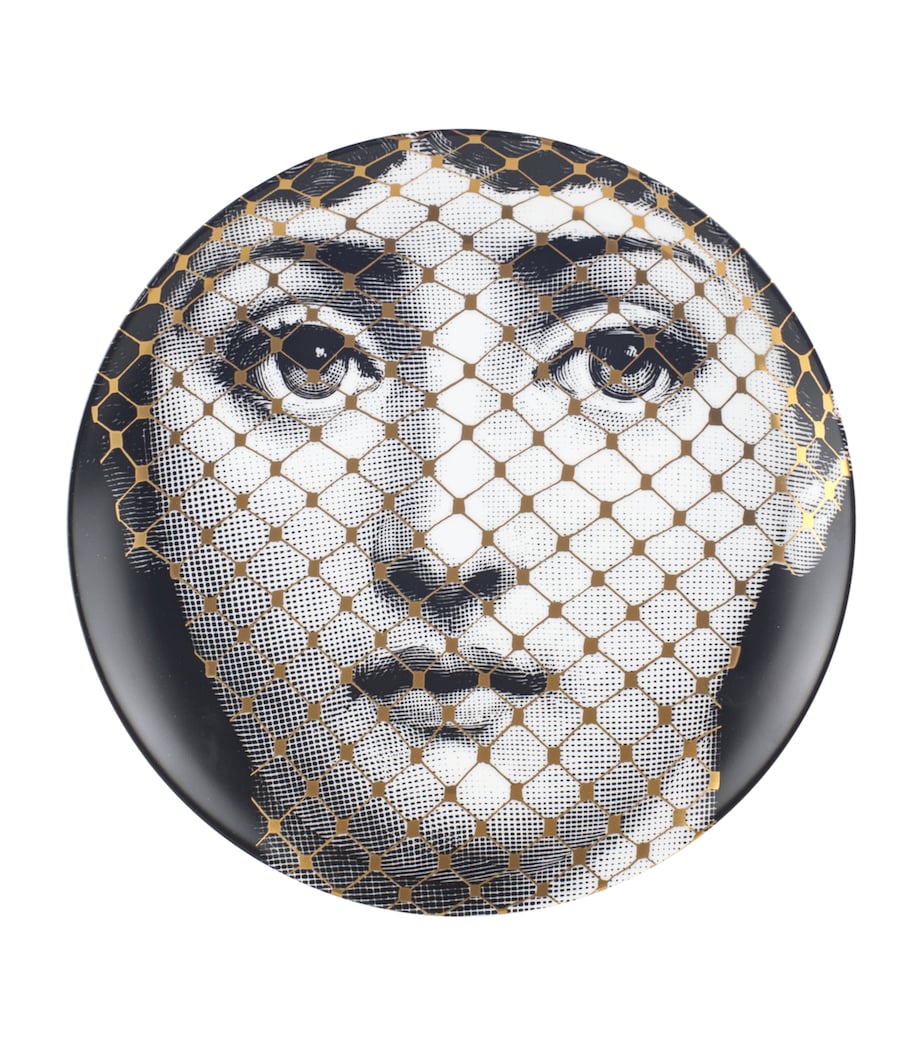 Fornasetti Tema e Variazioni plate 26cm, imported from the UK