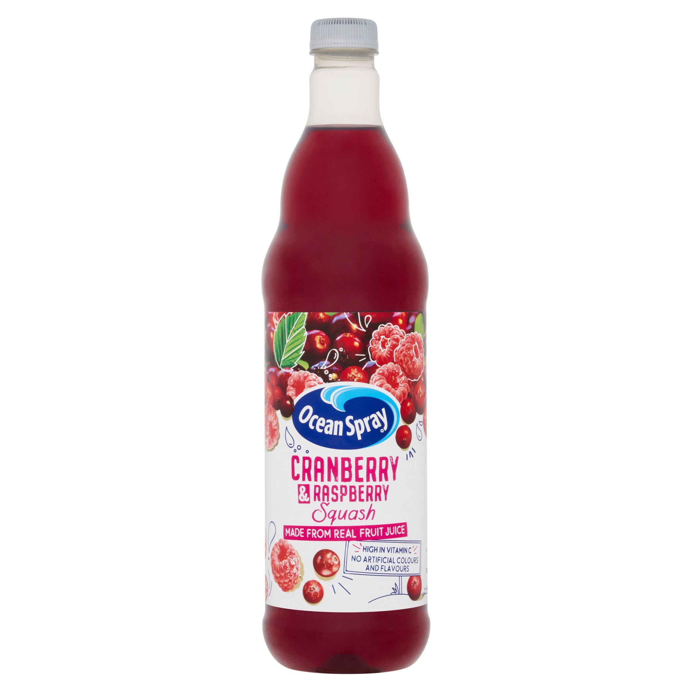 Ocean Spray Cranberry & Raspberry Squash 1L GOODS Sainsburys   