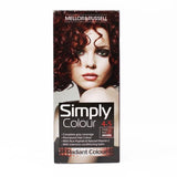 Simply Colour permanent hair dye deep red brown 4.5 UK version