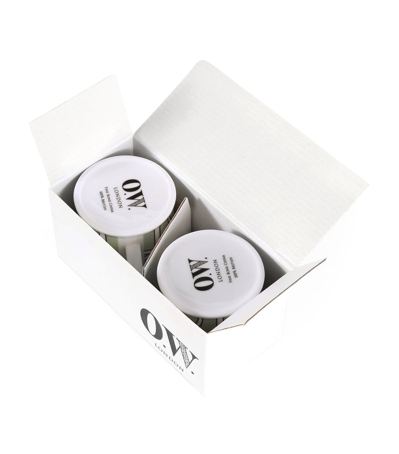 O.W. London loop espresso cup set of two, imported from the UK