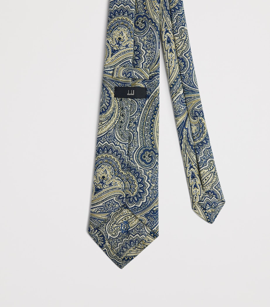 Dunhill Mulberry Silk Paisley Tie, UK version
