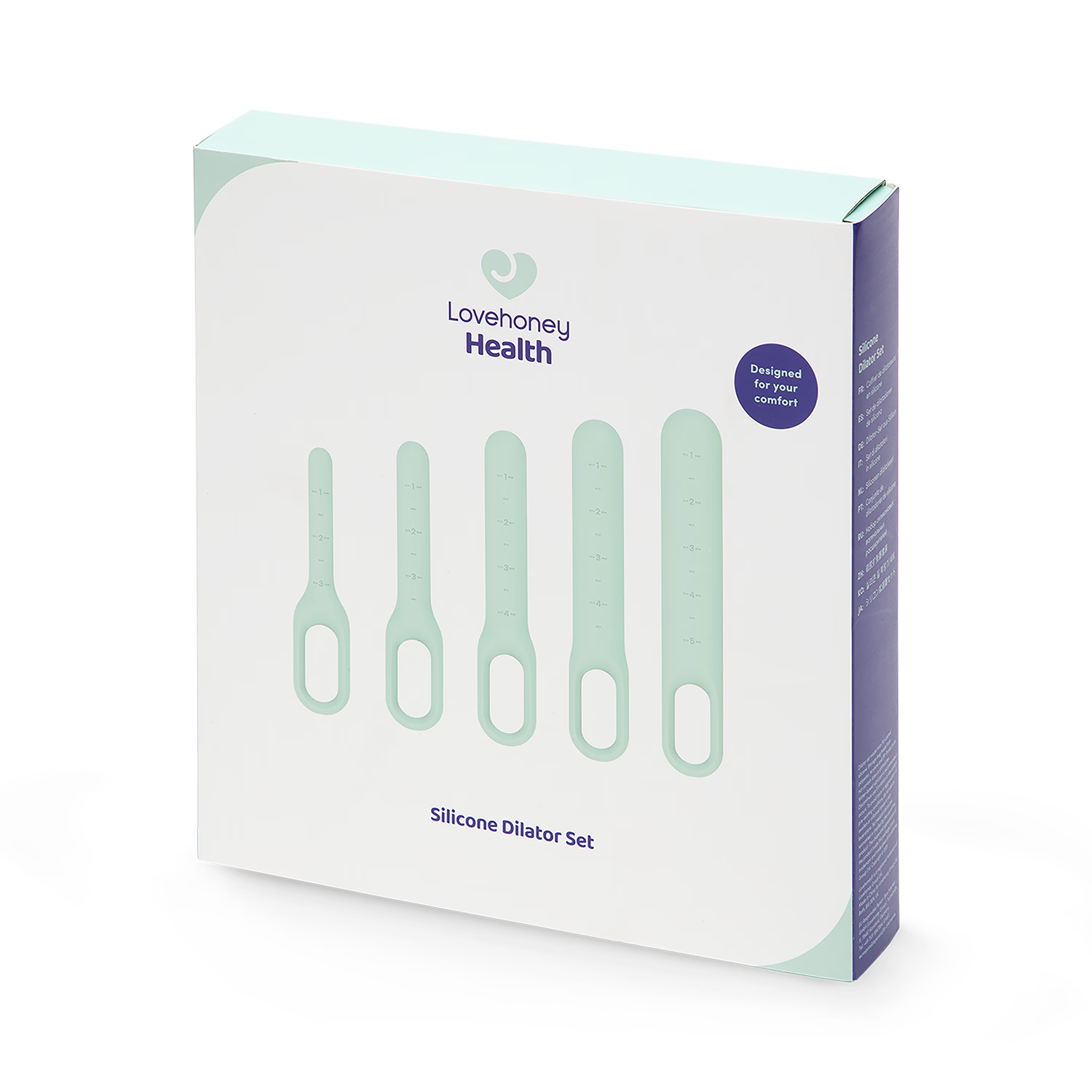 Lovehoney Health silicone dilator set of five (British brand)