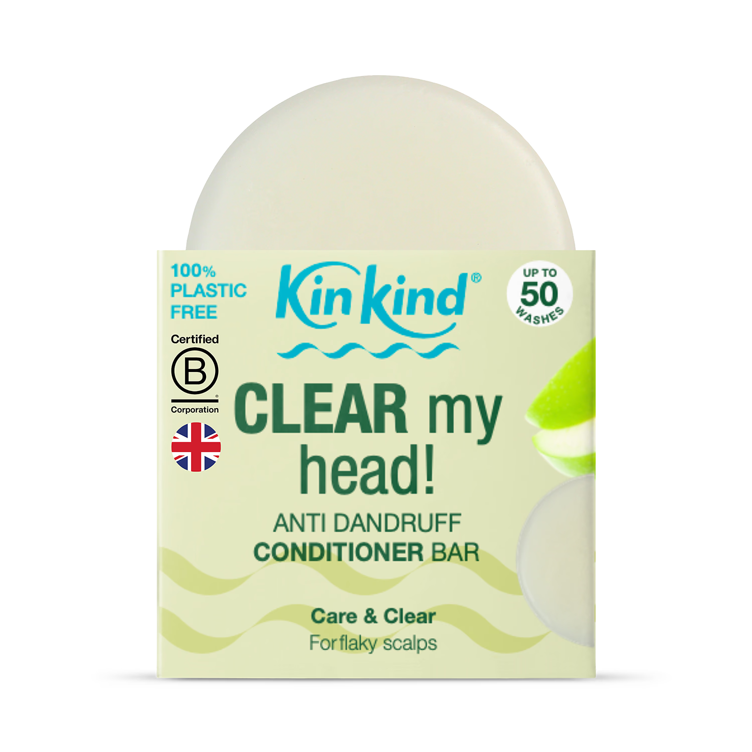 KinKind anti-dandruff conditioner bar 40g, imported from the UK