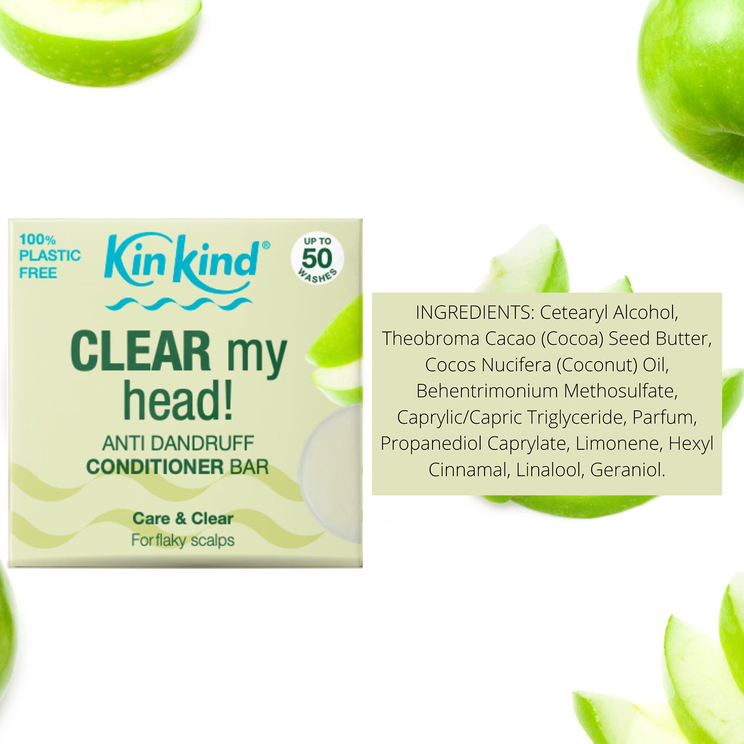 KinKind anti-dandruff conditioner bar 40g, imported from the UK